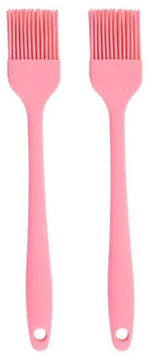 Silicone brush, Oil Brush for BBQ Kitchen Cooking Baking and Grilling (2 PCS,pink) Silicone brush, Oil Brush for BBQ Kitchen Cooking Baking and Grilling (2 PCS,pink)