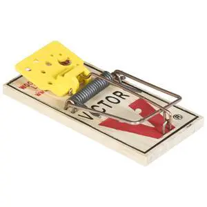 Easy Set Mouse Trap 4 Pack M033 - Wooden Easy Set Mouse Trap - Prebaited Easy Set Mouse Trap 4 Pack M033 - Wooden Easy Set Mouse Trap - Prebaited