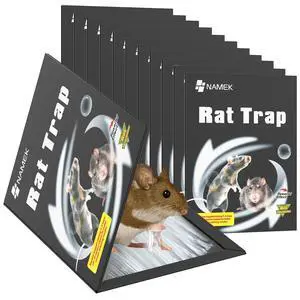 12-Pack 13.8"x9.9"Extra Wide Rat Traps, Heavy Duty Glue Traps for Mice & Rats - Eco-Friendly Indoor Pest Control, Tunnel Design Rat Trap with Super Sticky Adhesive (Mouse Killer, Safe for Kids & Pets) 12-Pack 13.8"x9.9"Extra Wide Rat Traps, Heavy Duty Glue Traps for Mice & Rats - Eco-Friendly Indoor Pest Control, Tunnel Design Rat Trap with Super Sticky Adhesive (Mouse Killer, Safe for Kids & Pets)