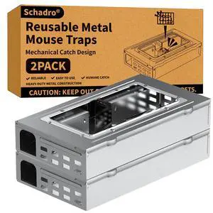 Reusable Metal Mouse Traps 2 Pack Heavy Duty Humane Mouse Trap, Mechanical Catch Design, Easy Set & Reusable Rat Trap for Indoor & Outdoor Home Use Reusable Metal Mouse Traps 2 Pack Heavy Duty Humane Mouse Trap, Mechanical Catch Design, Easy Set & Reusable Rat Trap for Indoor & Outdoor Home Use