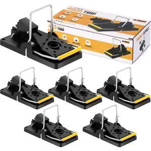 Mouse Trap, Mouse Traps Indoor for Home, Small Mice Trap Home Quick Effective Sanitary Safe Mousetrap Catcher for Family and Pet (Pack of 6) Mouse Trap, Mouse Traps Indoor for Home, Small Mice Trap Home Quick Effective Sanitary Safe Mousetrap Catcher for Family and Pet (Pack of 6)
