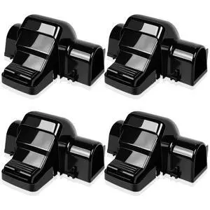 4 Pack Powerful Rat Traps with Dual Tunnels Design, Quick Humane Kill Mouse Snap Trap Safe for Pet & Kids, Reusable Chipmunk Rats Traps for Outdoor Indoor Garden Basement Yard, Easy to Set 4 Pack Powerful Rat Traps with Dual Tunnels Design, Quick Humane Kill Mouse Snap Trap Safe for Pet & Kids, Reusable Chipmunk Rats Traps for Outdoor Indoor Garden Basement Yard, Easy to Set
