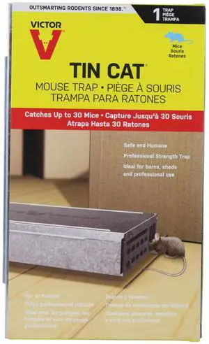 Tin Cat Multi-Catch Live Mouse Trap - Indoor and Outdoor Humane Catch and Release Tin Cat Multi-Catch Live Mouse Trap - Indoor and Outdoor Humane Catch and Release