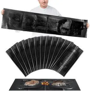 47 x 11 Mouse Glue Traps, Extra Large Super Sticky Rat Glue Traps, Anti Slip and Pet Friendly, Peanut Scented Mice Sticky Board that Work for Home Indoor Outdoor Restaurant Kitchen Office (12, Black) 47 x 11 Mouse Glue Traps, Extra Large Super Sticky Rat Glue Traps, Anti Slip and Pet Friendly, Peanut Scented Mice Sticky Board that Work for Home Indoor Outdoor Restaurant Kitchen Office (12, Black)