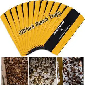 20 Pack Roach Traps, Cockroach Traps Indoor Home, Glue Roach Traps, Child & Pets Safe(Upgrade Recipe) 20 Pack Roach Traps, Cockroach Traps Indoor Home, Glue Roach Traps, Child & Pets Safe(Upgrade Recipe)