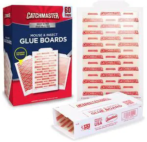 Extra Sticky Insect & Mouse Traps 60-Count, 5.3"x8" Glue Boards for Mice & Insects, Ultra Sticky Rat & MouseTraps Indoor for Home Use in Garages, Basements & Attics, Pest Control for Home Extra Sticky Insect & Mouse Traps 60-Count, 5.3"x8" Glue Boards for Mice & Insects, Ultra Sticky Rat & MouseTraps Indoor for Home Use in Garages, Basements & Attics, Pest Control for Home