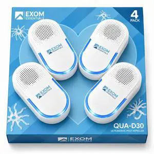 Pest Repeller Wall Plug-in Most Effective Than Repellents - Get Rid of - Rodents, Squirrels, Mice, Rats, Bats, Roaches, Ants, Spiders, Bed Bugs, osquito, Insects, Fleas (4 Pack) Pest Repeller Wall Plug-in Most Effective Than Repellents - Get Rid of - Rodents, Squirrels, Mice, Rats, Bats, Roaches, Ants, Spiders, Bed Bugs, osquito, Insects, Fleas (4 Pack)