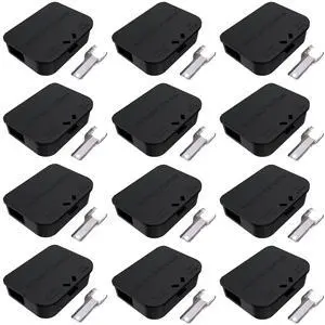 Mouse Stations with Keys 12 Pack, Keyless Design and Key Required Mouse Stations, Mice Stations, Keeps Children and Pets Safe Indoor & Outdoor, Black Mouse Stations with Keys 12 Pack, Keyless Design and Key Required Mouse Stations, Mice Stations, Keeps Children and Pets Safe Indoor & Outdoor, Black