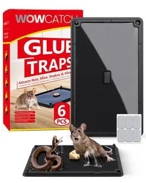 Snake and Mouse Traps 6 PK, Large Bulk Sticky Glue Traps Indoor for Home Pre-baited, Pet Safe Rodent Catcher for Garage, Kitchen, Catches Roaches, Spiders, Lizard, Non-Toxic, Large Snake and Mouse Traps 6 PK, Large Bulk Sticky Glue Traps Indoor for Home Pre-baited, Pet Safe Rodent Catcher for Garage, Kitchen, Catches Roaches, Spiders, Lizard, Non-Toxic, Large