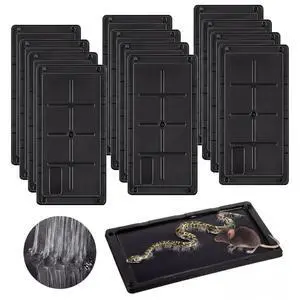 Rat Glue Traps 10x5 Inch, Pre-Baited Heavy Duty Mouse Sticky Traps for Mice Snakes Roaches, Large Adhesive Glue Boards with Peanut Scent, No Touch Disposal, Indoor Outdoor (Black) Rat Glue Traps 10x5 Inch, Pre-Baited Heavy Duty Mouse Sticky Traps for Mice Snakes Roaches, Large Adhesive Glue Boards with Peanut Scent, No Touch Disposal, Indoor Outdoor (Black)