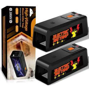 Electric Rat & Mouse Trap, 2800V Reusable Indoor Rodent Trap, 1 Pack Electric Rat & Mouse Trap, 2800V Reusable Indoor Rodent Trap, 1 Pack