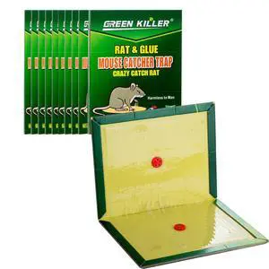 10-Pack Large Mouse Glue Traps with Enhanced Stickiness, Rat Snake Sticky Pad Board for House Indoor Outdoor, Easy to Set, Extra Large 10-Pack Large Mouse Glue Traps with Enhanced Stickiness, Rat Snake Sticky Pad Board for House Indoor Outdoor, Easy to Set, Extra Large