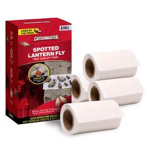 Tree Shield Lantern Fly & Ant Traps Insect Barrier, 4 Rolls 30ft Each, Outdoor Adhesive Crawling Insect Trap to Protect Trees, Fruit & Plants, Pest Control Lawn & Garden Tree Shield Lantern Fly & Ant Traps Insect Barrier, 4 Rolls 30ft Each, Outdoor Adhesive Crawling Insect Trap to Protect Trees, Fruit & Plants, Pest Control Lawn & Garden