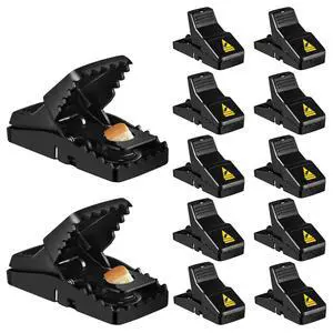 Mouse Trap, 12 Pack Mouse-Traps-Indoor-for-Home Quick Effective Sanitary Safe Mouse Catcher for Family and Pet Mouse Trap, 12 Pack Mouse-Traps-Indoor-for-Home Quick Effective Sanitary Safe Mouse Catcher for Family and Pet