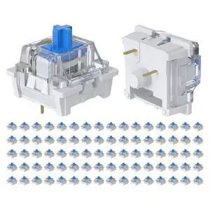 Pieces Blue Mechanical Keyboard Switches, 3 Pin Pre-Lubricated Pieces Blue Mechanical Keyboard Switches, 3 Pin Pre-Lubricated