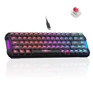 HE Gaming Keyboard 65%, Hall Effect Magnetic Switch, AI-Powered Software, Wired Mechanical Keyboard with 0.01mm Fast Trigger, Adjustable Actuation, 8000Hz, Hot-Swap, RGB Backlit HE Gaming Keyboard 65%, Hall Effect Magnetic Switch, AI-Powered Software, Wired Mechanical Keyboard with 0.01mm Fast Trigger, Adjustable Actuation, 8000Hz, Hot-Swap, RGB Backlit