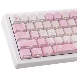 Keycaps Cherry Blossom Tie-Dye Keycap Set-Custom PBT Pink Keycaps Keycaps Cherry Blossom Tie-Dye Keycap Set-Custom PBT Pink Keycaps