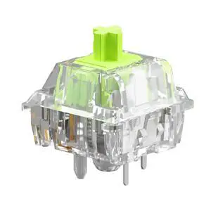Gaming - Raptor Clicky Switches for Mechanical Keyboards for Gaming: 36 PCS, 5-pin, Transparent for MAX RGB, Pre-Lubed, Compatible with MX Keycaps, Premium Click Bar for Thocky Sound Gaming - Raptor Clicky Switches for Mechanical Keyboards for Gaming: 36 PCS, 5-pin, Transparent for MAX RGB, Pre-Lubed, Compatible with MX Keycaps, Premium Click Bar for Thocky Sound