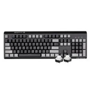 Wired Full Size Mechanical Keyboard, Aluminum Housing Built for Gamers w/Kailh Box White Switch, White Backlit + Surrounded by RGB Light Strip, 104 Keys Gaming Keyboard for PC/Mac Wired Full Size Mechanical Keyboard, Aluminum Housing Built for Gamers w/Kailh Box White Switch, White Backlit + Surrounded by RGB Light Strip, 104 Keys Gaming Keyboard for PC/Mac