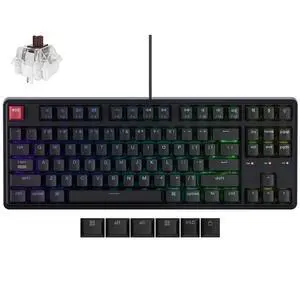 Wired Mechanical Keyboard, 8K Polling Rate, QMK/VIA Programmable, Hot-Swappable, RGB Backlit Shine-Through Keycaps, Super Brown Switch, for Windows/Mac Wired Mechanical Keyboard, 8K Polling Rate, QMK/VIA Programmable, Hot-Swappable, RGB Backlit Shine-Through Keycaps, Super Brown Switch, for Windows/Mac
