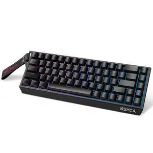 HE Hall Effect Keyboard, Rapid Trigger Magnetic Gaming Keyboard, 8000Hz Polling Rate, DKS & SOCD, 0.01mm Adjustable Actuation, RGB PBT Keycaps, 60% Wired Keyboard for FPS Gaming PC & Mac HE Hall Effect Keyboard, Rapid Trigger Magnetic Gaming Keyboard, 8000Hz Polling Rate, DKS & SOCD, 0.01mm Adjustable Actuation, RGB PBT Keycaps, 60% Wired Keyboard for FPS Gaming PC & Mac