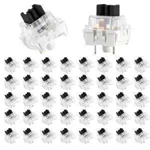 Keyboard Switches, 50 Pcs 3 PIN Black Keyboard Clicker Replacement Dustproof Keyboards Switch for Most Gaming Keyboards Keyboard Switches, 50 Pcs 3 PIN Black Keyboard Clicker Replacement Dustproof Keyboards Switch for Most Gaming Keyboards