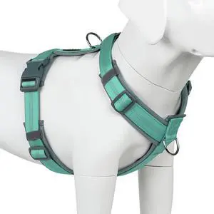 No Pull Dog Harness, Adjustable Nylon Harness with Soft Padding No Pull Dog Harness, Adjustable Nylon Harness with Soft Padding