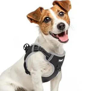 Dog Harness Small Sized Dog, Step in Adjustable Reflective Dog Vest Harness Escape Proof, No Pull Soft Padded Harness Easy Control, Black, S Dog Harness Small Sized Dog, Step in Adjustable Reflective Dog Vest Harness Escape Proof, No Pull Soft Padded Harness Easy Control, Black, S