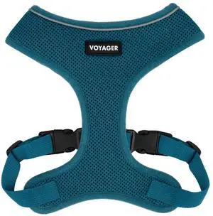 Aerolite Over the Head Dog Harness, No Pull Breathable Air Mesh Vest, Quick Dry with Reflective Stitching, Adjustable Escape Resistant Harness - Turquoise, Medium Aerolite Over the Head Dog Harness, No Pull Breathable Air Mesh Vest, Quick Dry with Reflective Stitching, Adjustable Escape Resistant Harness - Turquoise, Medium