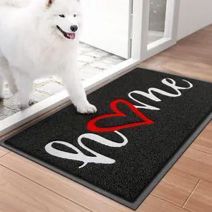 Door Mat, Welcome Mat Low Profile Floor Mat Front Doormat Indoor and Outdoor Doormat Non Slip Rugs for Entryway, Patio, High Traffic Areas (30"x17.5", Black-Home) Door Mat, Welcome Mat Low Profile Floor Mat Front Doormat Indoor and Outdoor Doormat Non Slip Rugs for Entryway, Patio, High Traffic Areas (30"x17.5", Black-Home)