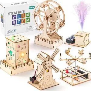 5 Individual STEM Science Kits for Kids, Wood Arts and Craft Kits 8-12 | STEM Toys for Boys Girls Age 8-13 8 10 12 14 Birthday Gift Idea, 3D Puzzles Building Engineering Model Set 5 Individual STEM Science Kits for Kids, Wood Arts and Craft Kits 8-12 | STEM Toys for Boys Girls Age 8-13 8 10 12 14 Birthday Gift Idea, 3D Puzzles Building Engineering Model Set