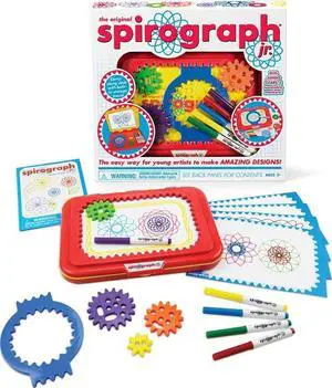 Jumbo Sized Gears Classic Retro Toy For Spiral Drawing Art Design Toy Kit for Smaller Hands For Kids Ages 3 and Up Jumbo Sized Gears Classic Retro Toy For Spiral Drawing Art Design Toy Kit for Smaller Hands For Kids Ages 3 and Up
