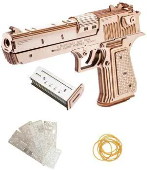 3D Wooden Puzzle for Adults Model kit Building Wood Desert Eagle, Toy Wooden Puzzles Gun, DIY Kits for Men Gifts Birthday Collectible Hobbies Kit 3D Wooden Puzzle for Adults Model kit Building Wood Desert Eagle, Toy Wooden Puzzles Gun, DIY Kits for Men Gifts Birthday Collectible Hobbies Kit