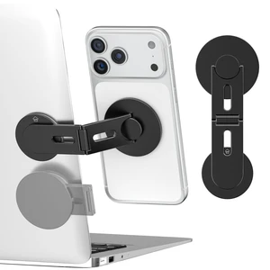 Magnetic Phone Laptop Holder Mount, Foldable Hidden Portable Stand for iPhone 18/17/16/15/14 & All Phone, Clamp for Monitor Side, Compatible with Laptop, Desktop, Tesla Model 3/ Y, Black Magnetic Phone Laptop Holder Mount, Foldable Hidden Portable Stand for iPhone 18/17/16/15/14 & All Phone, Clamp for Monitor Side, Compatible with Laptop, Desktop, Tesla Model 3/ Y, Black