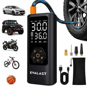 Tire Inflator Portable Air Compressor, 150 PSI Cordless Air Pump | 5200mAh Battery, 40-Min Runtime, Digital Pressure Gauge, Auto Shut-Off, USB-C Rechargeable; For Car Tires, Motorcycles, Bikes Tire Inflator Portable Air Compressor, 150 PSI Cordless Air Pump | 5200mAh Battery, 40-Min Runtime, Digital Pressure Gauge, Auto Shut-Off, USB-C Rechargeable; For Car Tires, Motorcycles, Bikes