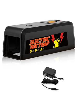 Electric Rat Trap Indoor for Home - Electronic Rat Trap with High-Power Shock & Removable Plate, Safe and Effective Big Rats Zapper for Garage, Basement, Indoor Use 1PC Electric Rat Trap Indoor for Home - Electronic Rat Trap with High-Power Shock & Removable Plate, Safe and Effective Big Rats Zapper for Garage, Basement, Indoor Use 1PC