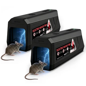 Electric Mouse Traps Indoor for Home, 2 Pack Electronic Mouse Trap Zapper with High Voltage, Intelligent Indicator & Buzzer Alert, Reusable & No-Touch Humane Mice Killer for Kitchens Warehouse Office Electric Mouse Traps Indoor for Home, 2 Pack Electronic Mouse Trap Zapper with High Voltage, Intelligent Indicator & Buzzer Alert, Reusable & No-Touch Humane Mice Killer for Kitchens Warehouse Office
