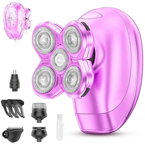 5-in-1 Electric Razors for Women, Portable Electric Shavers for Full Body, Waterproof Wet/Dry, Rechargeable Hair Remover for Lady Legs, Arms, Face, Underarms, Lips (Purple) 5-in-1 Electric Razors for Women, Portable Electric Shavers for Full Body, Waterproof Wet/Dry, Rechargeable Hair Remover for Lady Legs, Arms, Face, Underarms, Lips (Purple)