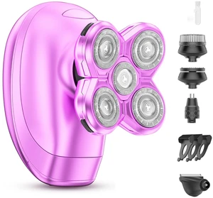 5-in-1 Womens Electric Razor for Legs, Waterproof Wet/Dry, Portable Electric Shavers for Full Body, Rechargeable Hair Remover for Lady Legs 5-in-1 Womens Electric Razor for Legs, Waterproof Wet/Dry, Portable Electric Shavers for Full Body, Rechargeable Hair Remover for Lady Legs