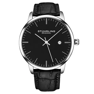 Mens Watch Black Dial Dress Watch 40mm, Ultra Slim Mens Watch Black Leather Strap, Quartz Analog Mens Wrist Watch, Classic Minimalist Watch for Men Mens Watch Black Dial Dress Watch 40mm, Ultra Slim Mens Watch Black Leather Strap, Quartz Analog Mens Wrist Watch, Classic Minimalist Watch for Men