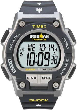 Men's Ironman Triathlon Endure 30 Shock 42mm Watch Black & Gray Case Yellow Accents with Black Resin Strap Men's Ironman Triathlon Endure 30 Shock 42mm Watch Black & Gray Case Yellow Accents with Black Resin Strap