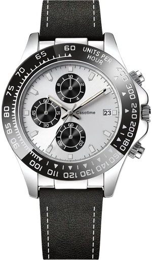 Men's Leather Chronograph Watch,Luminous Hands,Gift for Men | 3ATM Waterproof Dress Watch,Silver Quartz Analog Wrist Watch,Stainless Steel Case,Date Display,Classic Luxury Vintage Men's Leather Chronograph Watch,Luminous Hands,Gift for Men | 3ATM Waterproof Dress Watch,Silver Quartz Analog Wrist Watch,Stainless Steel Case,Date Display,Classic Luxury Vintage