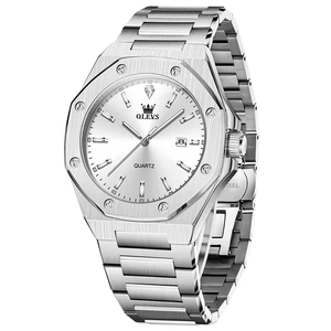 Watch Men Luxury Silver Stainless Steel Dress Wrist Analog Quartz Waterproof Watches for Men Fashion Luminous Nice Large Face Minimalist Mens Watches Relojes para Hombres Watch Men Luxury Silver Stainless Steel Dress Wrist Analog Quartz Waterproof Watches for Men Fashion Luminous Nice Large Face Minimalist Mens Watches Relojes para Hombres