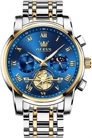 Blue Watches for Men Luxury Analog Stainless Steel Dress Mens Watches | Fashion Mens Wrist Watch Classic Nice Luminous Sport Mens Watches Gold and Silver Chronograph Moon Phase Relojes Para Hombres Blue Watches for Men Luxury Analog Stainless Steel Dress Mens Watches | Fashion Mens Wrist Watch Classic Nice Luminous Sport Mens Watches Gold and Silver Chronograph Moon Phase Relojes Para Hombres
