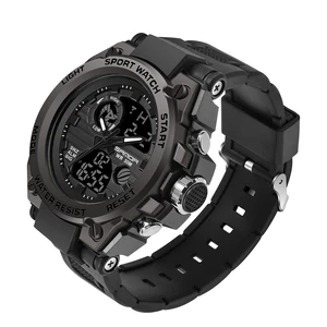 Men's Watches Sports Outdoor Waterproof Military Watch Date Multi Function Tactics LED Alarm Stopwatch (26_Black) Men's Watches Sports Outdoor Waterproof Military Watch Date Multi Function Tactics LED Alarm Stopwatch (26_Black)