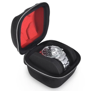 1-Slot Hard Shell Watch Travel Case, Shockproof Nylon Organizer | Soft Lined Interior, Protective Pillow Included, Portable For Travel, Fits Wristwatch & Smartwatch, Durable For Men & Women 1-Slot Hard Shell Watch Travel Case, Shockproof Nylon Organizer | Soft Lined Interior, Protective Pillow Included, Portable For Travel, Fits Wristwatch & Smartwatch, Durable For Men & Women