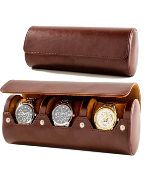 3 Watch Travel Case- Classic Leather Watch Case With Perfect Texture.Portable Watch Roll Or Organizer For Storage And Display. Luxury Gifts For Men, All Handmade by Artisans. 3 Watch Travel Case- Classic Leather Watch Case With Perfect Texture.Portable Watch Roll Or Organizer For Storage And Display. Luxury Gifts For Men, All Handmade by Artisans.