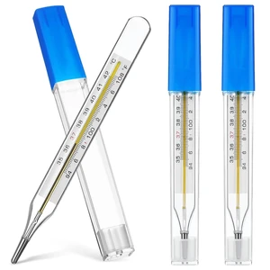 3PCS Glass Temperatures Measurement Adult - General Use Temperature Testing Tools Accurate Temperature Measurement for Families, Dual Scale 3PCS Glass Temperatures Measurement Adult - General Use Temperature Testing Tools Accurate Temperature Measurement for Families, Dual Scale