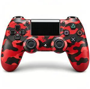 DualShock 4 Wireless Controller for PlayStation 4, Bluetooth Gamepad with Dual Vibration, Touch Pad, 3.5mm Audio Jack, Six-Axis Motion Sensor for PS4/Slim/Pro Console (Camouflage Red) DualShock 4 Wireless Controller for PlayStation 4, Bluetooth Gamepad with Dual Vibration, Touch Pad, 3.5mm Audio Jack, Six-Axis Motion Sensor for PS4/Slim/Pro Console (Camouflage Red)