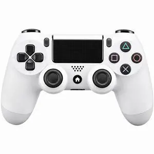 DualShock 4 Wireless Controller for PlayStation 4, Bluetooth Gamepad with Dual Vibration, Touch Pad, 3.5mm Audio Jack, Six-Axis Motion Sensor for PS4/Slim/Pro Console (White) DualShock 4 Wireless Controller for PlayStation 4, Bluetooth Gamepad with Dual Vibration, Touch Pad, 3.5mm Audio Jack, Six-Axis Motion Sensor for PS4/Slim/Pro Console (White)